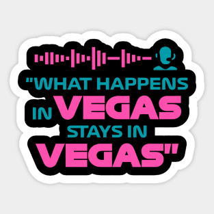 "What Happens In Vegas Stays In Vegas" Funny F1 Design Sticker